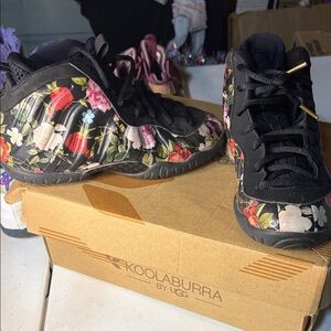 Koolaburra Kids Black Floral Sneakers